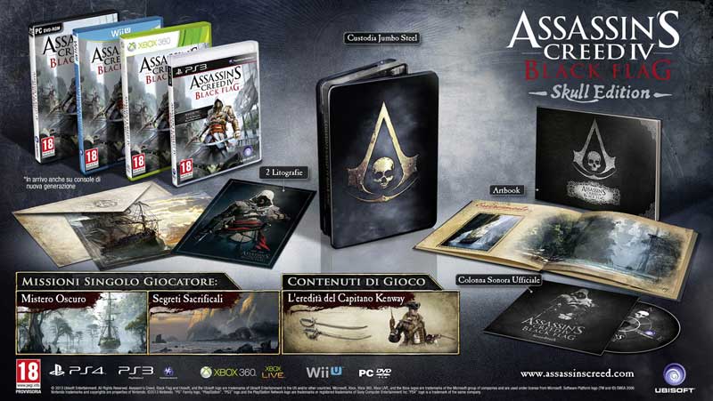assassin_creed_4_skull_edition3xone_7.jpg Assassins Creed 4: Black Flag - Skull Edition (Xbox One) - immagine 1