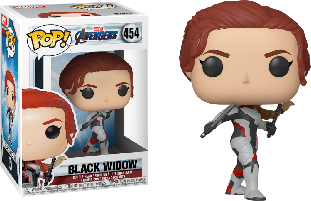 blackwidow454_7.png Funko Pop! Marvel Avengers - Black Widow - 454 Bobble Head - immagine 1