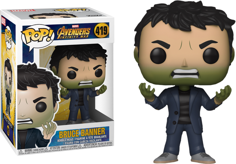 brucebanner-419_7.png Funko Pop! Marvel Avengers Infinity War - Bruce Banner - 419 Bobble Head - immagine 1