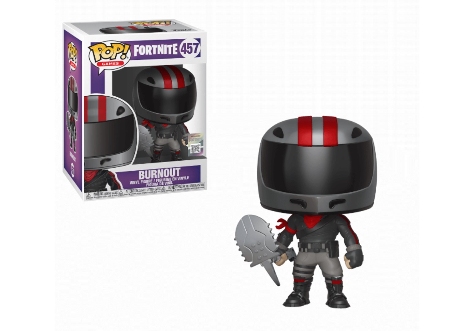 burnout-457_7.jpg Funko Pop! Games Fortnite - Burnout - 457 Vinyl Figure - immagine 1