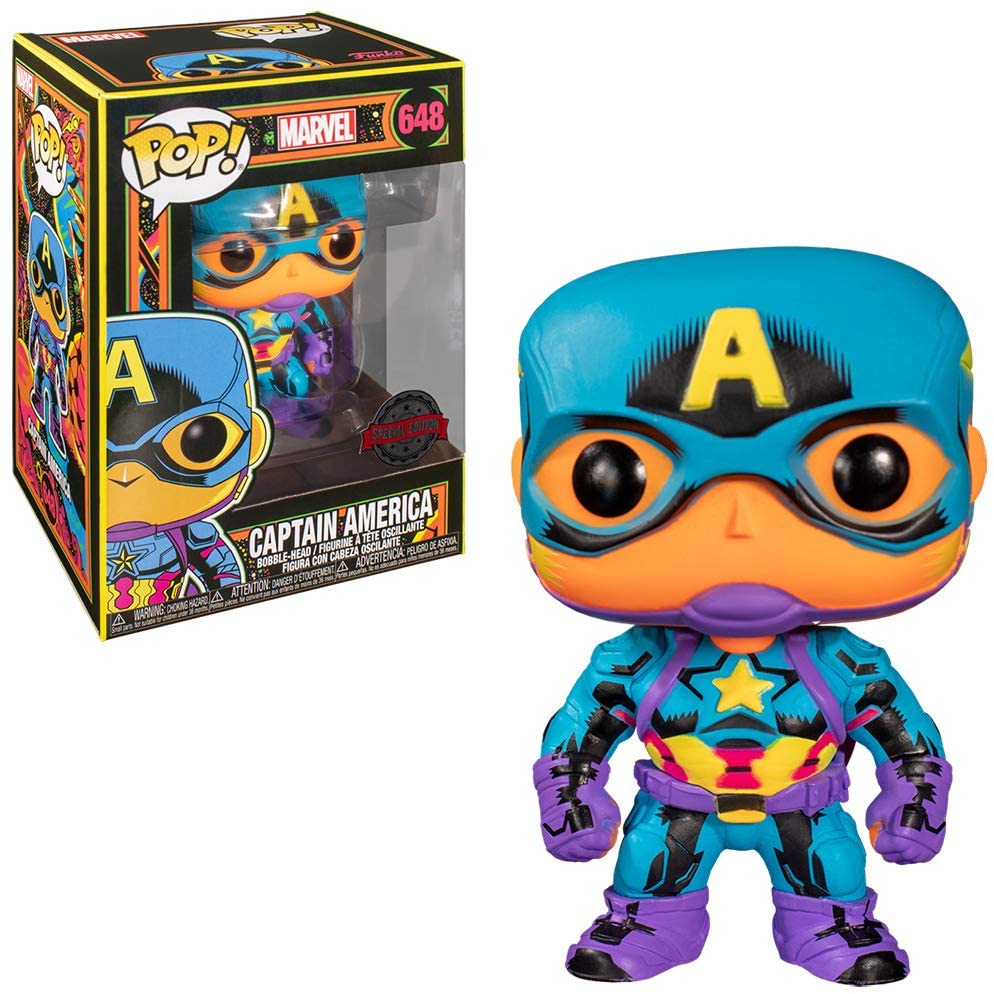 camerica1_7.jpg Funko Pop! - Marvel - 648 CAPTAIN AMERICA - Special Edition - Bobble Head - immagine 1