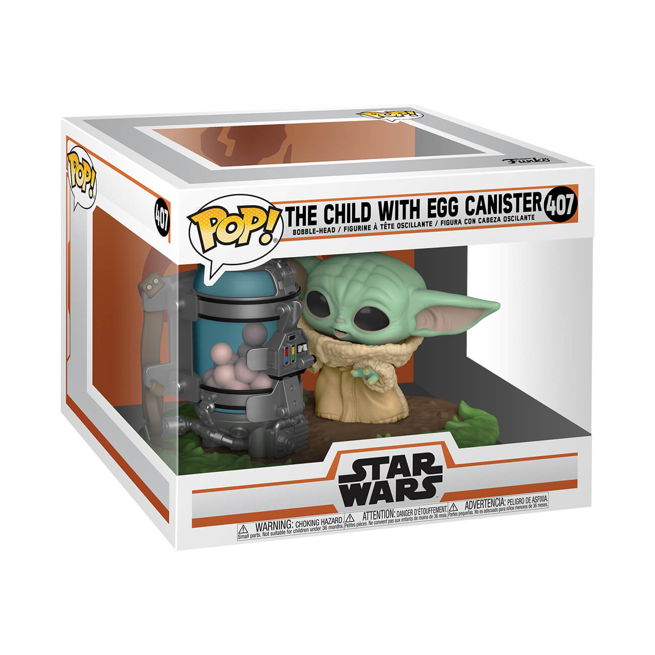 child2_7.jpg Funko Pop! - Star Wars - 407 THE CHILD WITH EGG CANISTER - Bobble Head - immagine 1