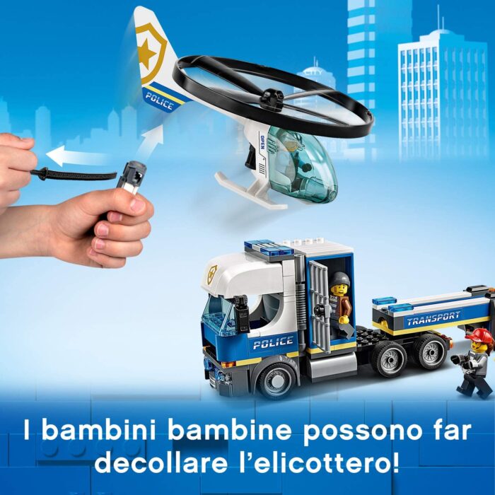 LEGO City - Trasportatore di elicotteri della polizia - 60244 - immagine 2