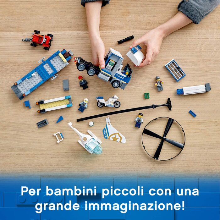 LEGO City - Trasportatore di elicotteri della polizia - 60244 - immagine 5