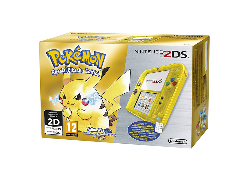 console_2ds_pokemon_giallo_7.jpg Nintendo 2DS Giallo Trasparente + Pokemon Versione Giallo - Special Pikachu Edition - Console - immagine 1