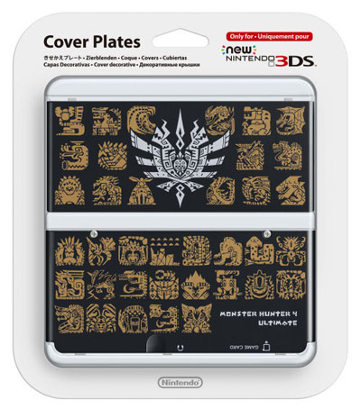 cover_new_3ds_mh_nera_7.jpg Nintendo New 3DS - Cover Plates - Monster Hunter 4 Nero - immagine 1