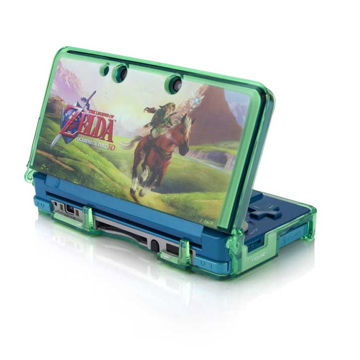 crystal_armor_zelda_green_3ds_7.jpg The Legend Of Zelda Ocarina Of Time 3D - Crystal Armor Green (3DS) - immagine 1