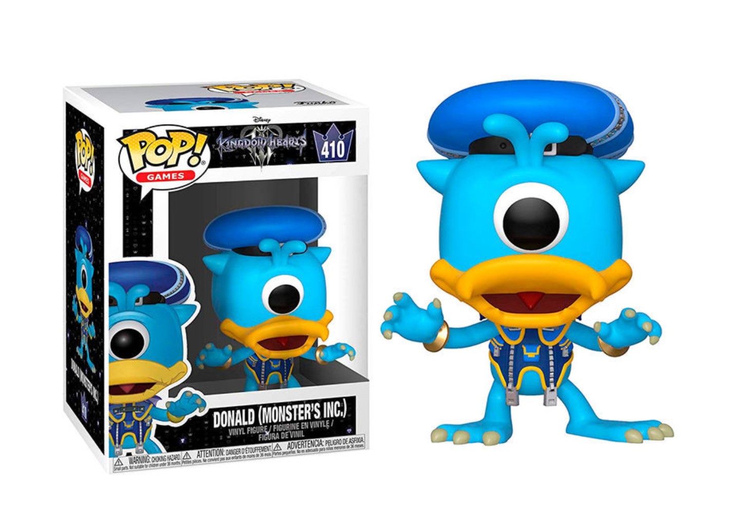 donald-410_7.jpg Funko Pop! Games Kingdom Hearts 3 - Donald (Monsters Inc.) - 410 Vinyl Figure - immagine 1