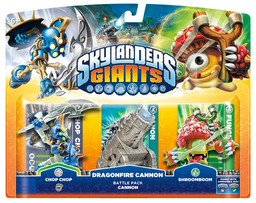 dragonfire_cannon_set_pack_skylands_7.jpg Set di 3 Personaggi Skylanders Giants - Battle Pack Cannon - immagine 1