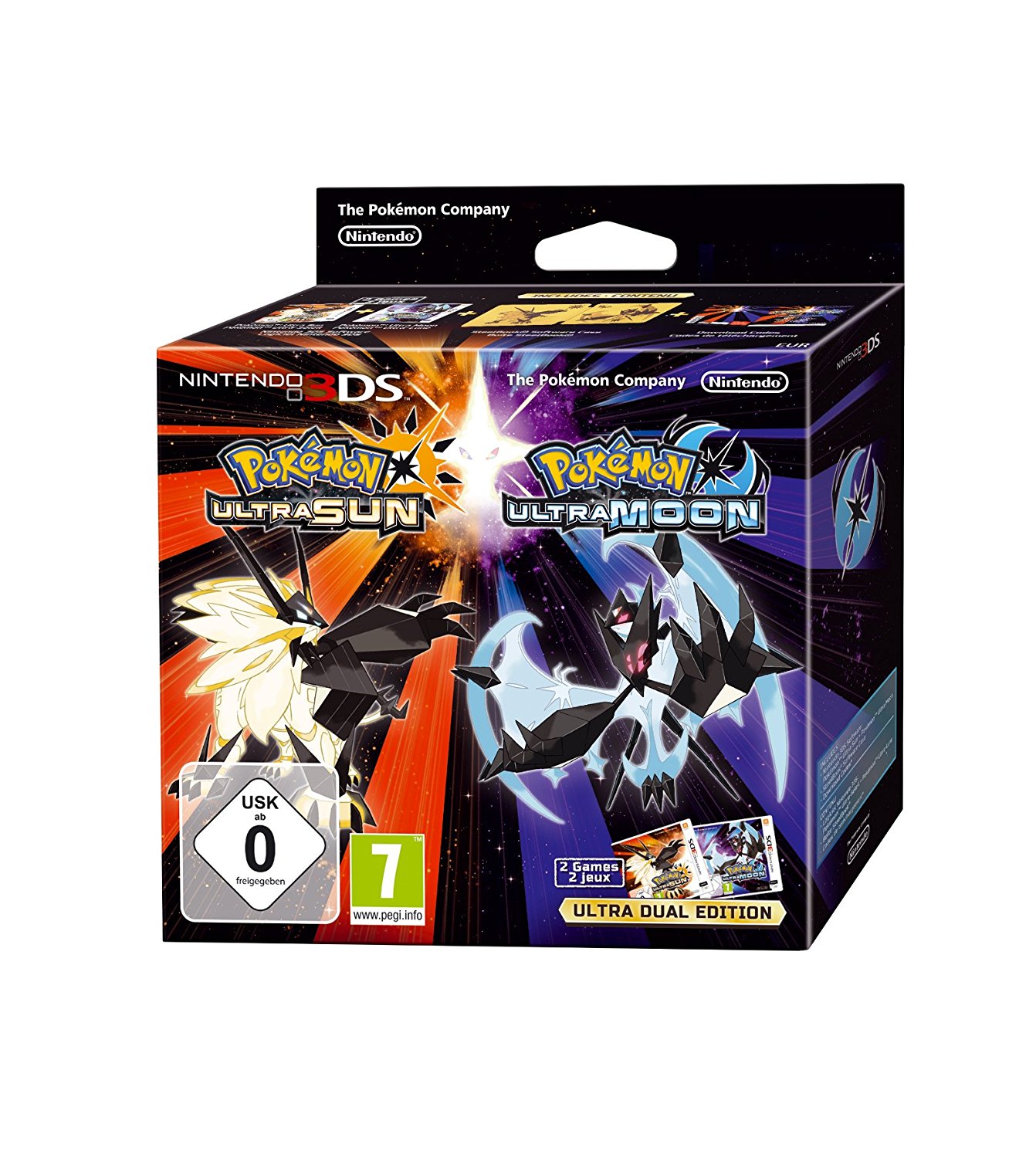 dual_7.jpg Bundle Pokemon Ultra Sole + Pokemon Ultra Luna - Ultra Dual Edition (3DS) - immagine 1