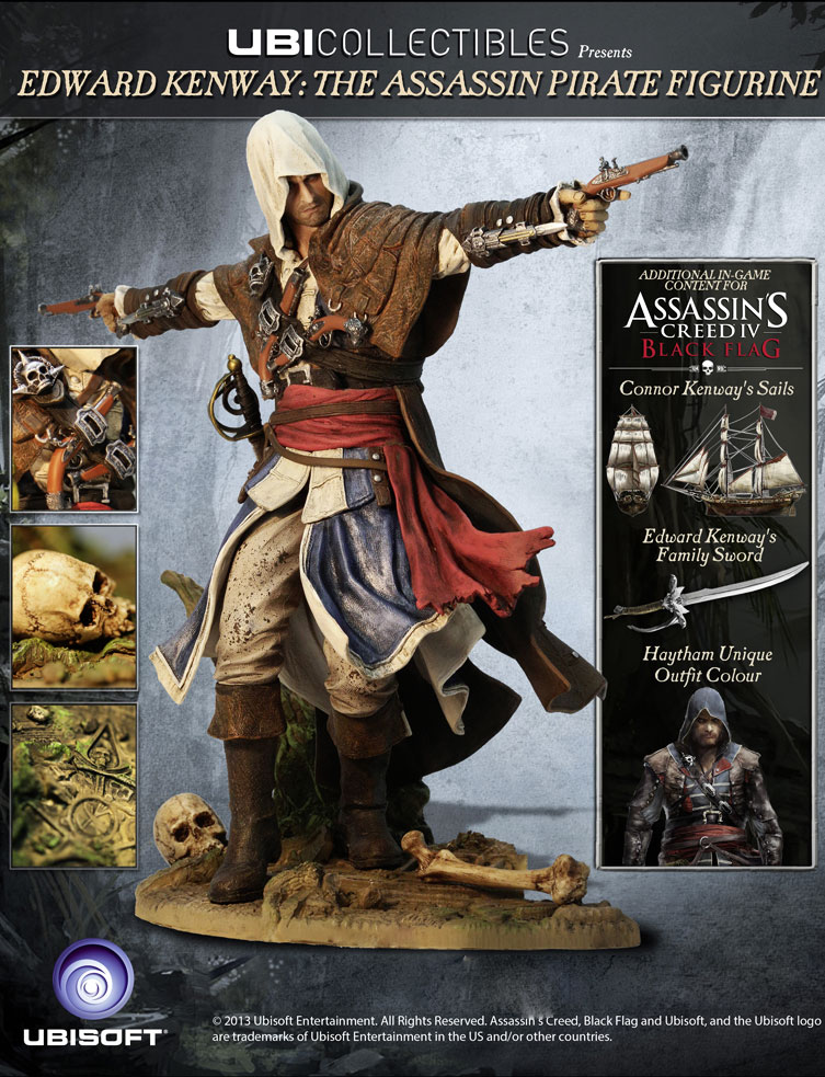 edward_kenway_statua_pirata_assassino_7.jpg Edward Kenway: LAssassino Pirata - Assassins Creed 4 Black Flag (Action Figure) - immagine 1