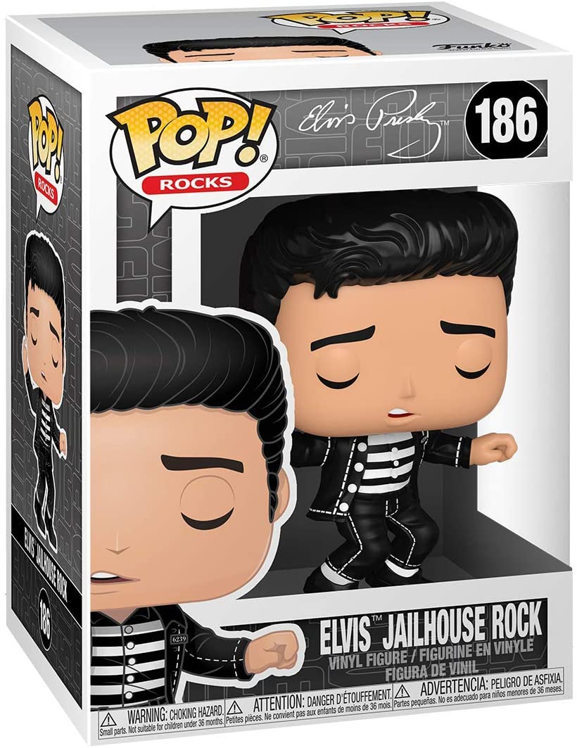 elvis_2_7.jpg Funko Pop! Rocks - 186 ELVIS JAILHOUSE ROCK - Vinyl Figure - immagine 1
