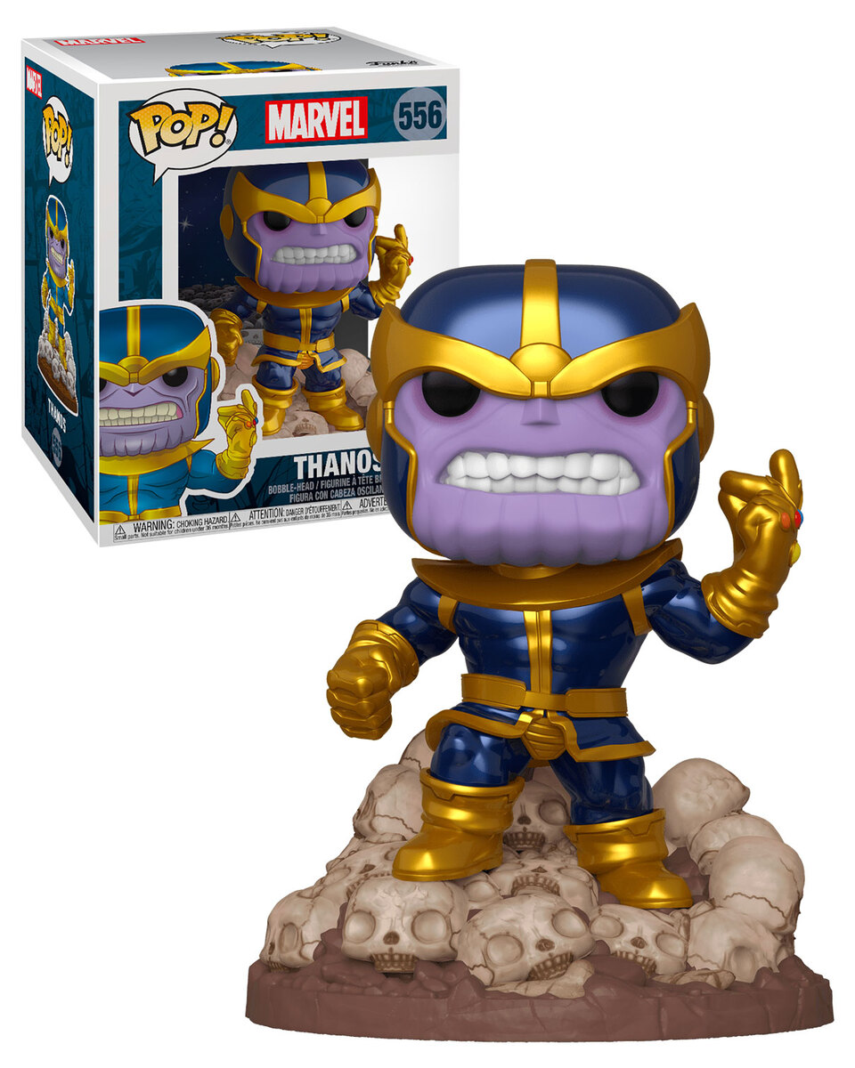 funk003944_7.jpg Funko Pop! - Marvel Thanos - 556 - Special Edition - Bobble Head - immagine 1