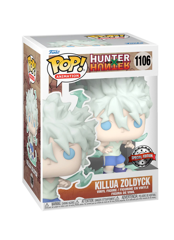 funko-1106-killua-special-edition.jpg Funko Pop! Animation Hunter X Hunter - Killua Zoldyck - 1106 - Special Edition - Vinyl Figure - immagine 1