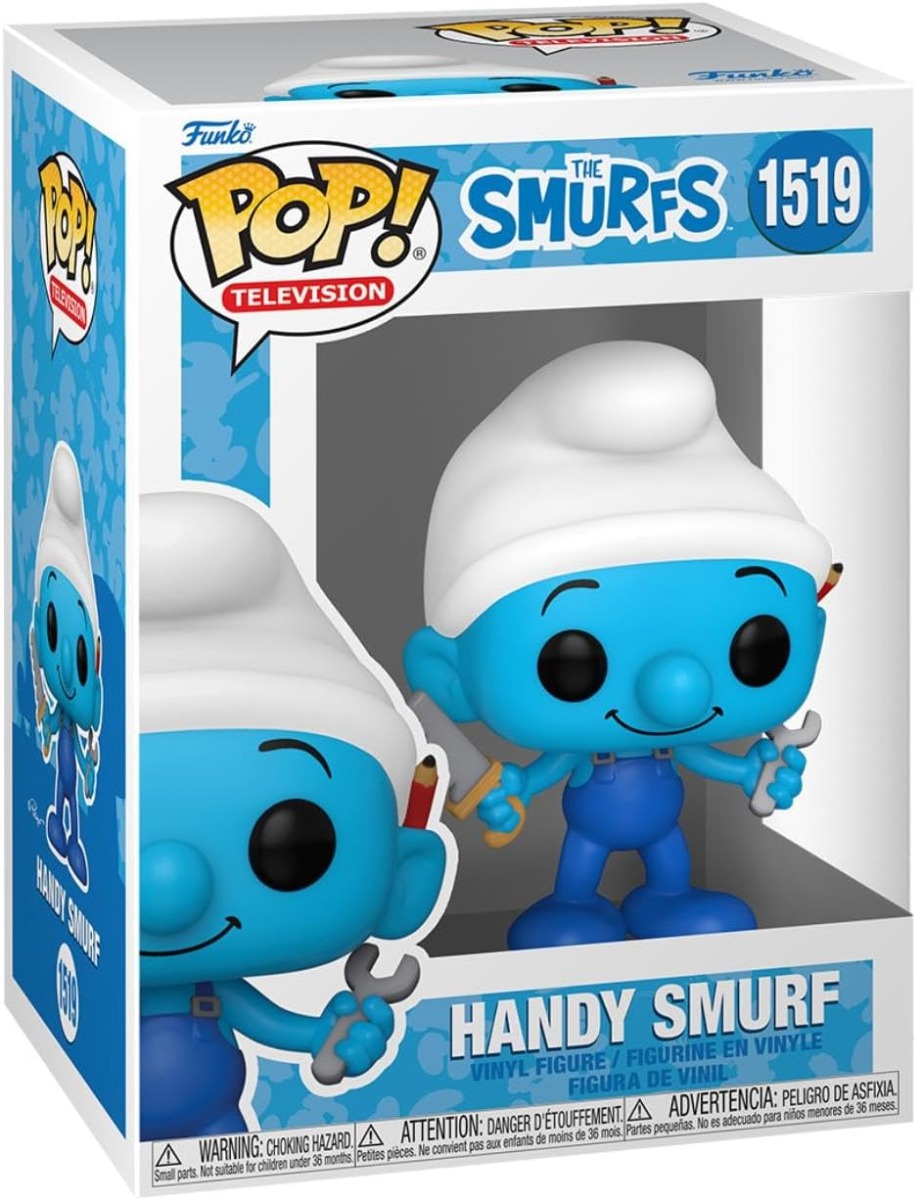 funko-1519-puffi.jpg Funko Pop! Television The Smurfs I Puffi - Handy Smurf 1519 - Vinyl Figure - immagine 1