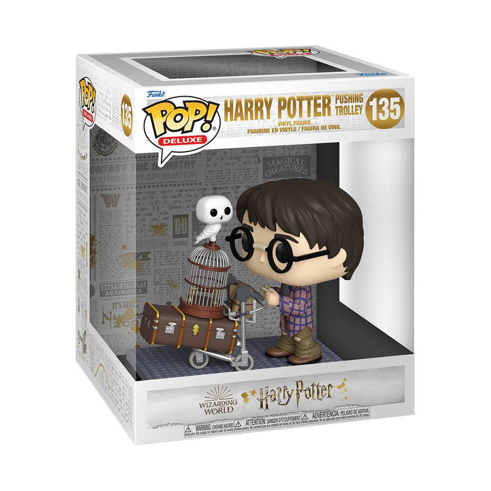 funko-harry-potter-135.jpg Funko Pop! Deluxe Harry Potter Pushing Trolley - 135 - Vinyl Figure Wizarding World - immagine 1