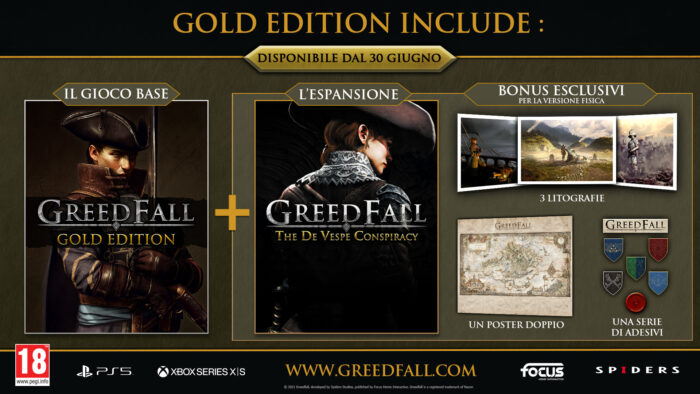 GreedFall - Gold Edition + Bonus OMAGGIO! (PS5) - immagine 2
