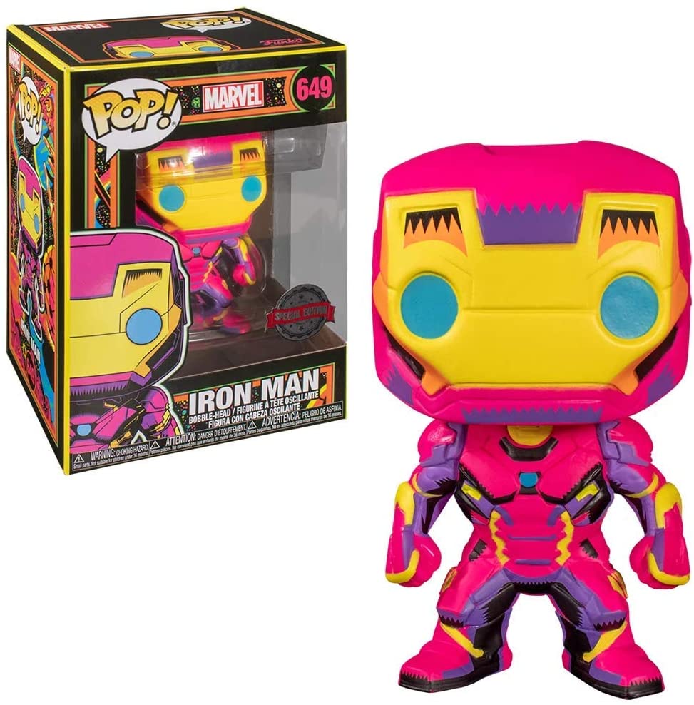 iron1_7.jpg Funko Pop! - Marvel - 649 IRON MAN - Special Edition - Bobble Head - immagine 1