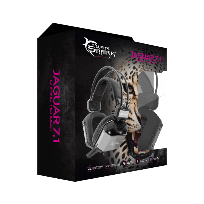 Cuffie Jaguar 7.1 - White Shark (PC - Mac - PS4) - immagine 4