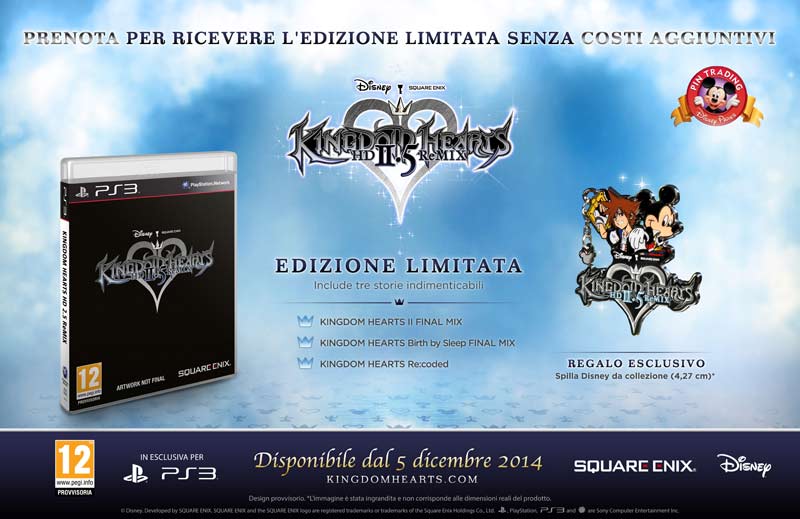 kingdom_2.5_limited_ps3_7.jpg Kingdom Hearts HD 2.5 Remix - Limited Edition (PS3) - immagine 1