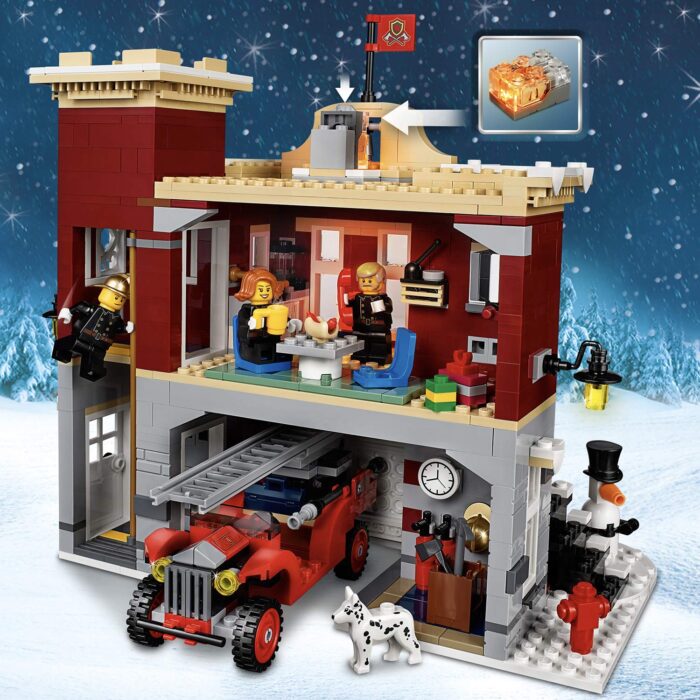 LEGO Creator - Caserma Dei Pompieri Del Villaggio Invernale - 10263 - immagine 2
