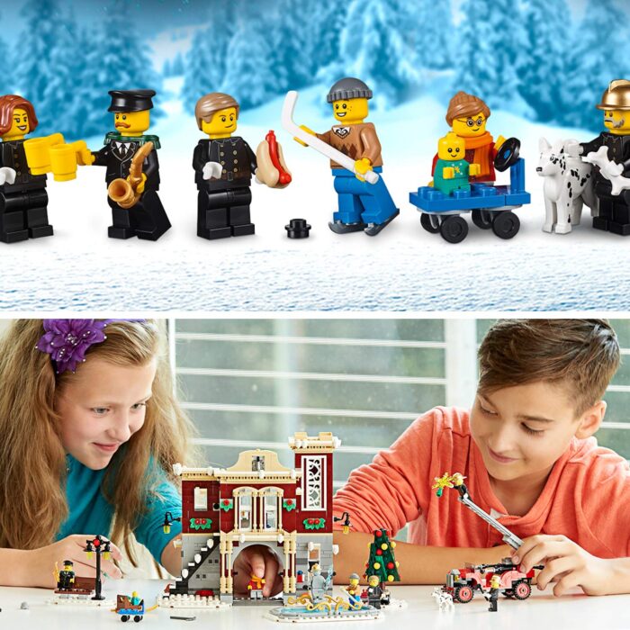 LEGO Creator - Caserma Dei Pompieri Del Villaggio Invernale - 10263 - immagine 4