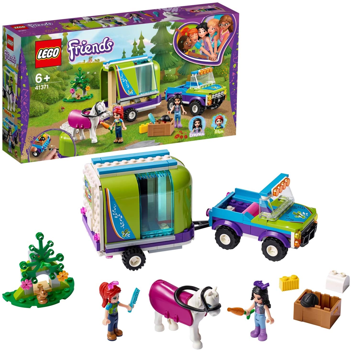 lego1_8.jpg LEGO Friends - Il rimorchio dei cavalli di Mia - 41371 - immagine 1