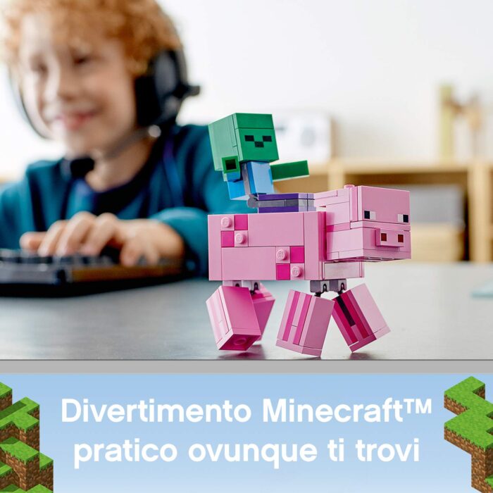 LEGO Minecraft - Maxi-figure Maiale e Baby Zombi - 21157 - immagine 6