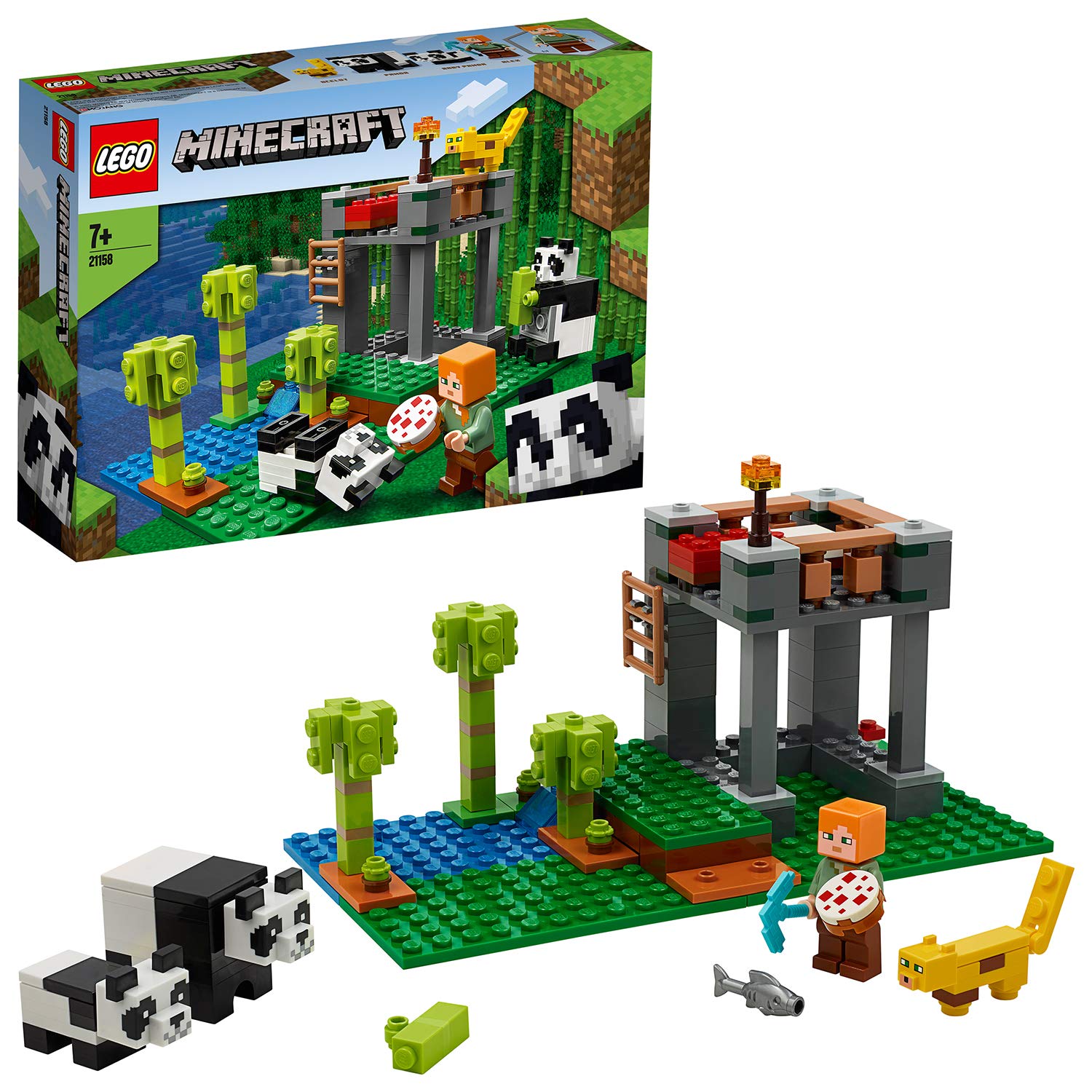 lego21158_7.jpg LEGO Minecraft - Lallevamento di Panda - 21158 - immagine 1