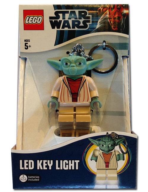 legokey_light_yoda_7.jpg Portachiavi Key Light Lego Ufficiale con Luce a LED - Star Wars Yoda - immagine 1