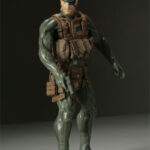 Action Figure Solid Snake Metal Gear - Sideshow Medicom RAH Scala 1/6