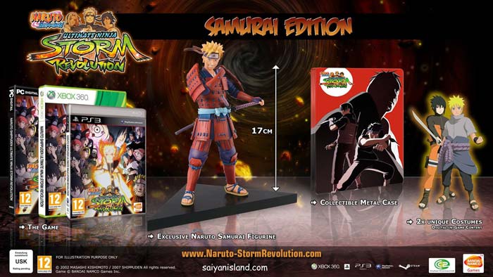 naruto_samurai_edition_x360_7.jpg Naruto Shippuden: Ultimate Ninja Storm Revolution - Samurai Collectors Edition (Xbox 360) - immagine 1