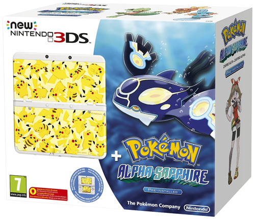 new_3ds_pokemon_pack_console_7.jpg New Nintendo 3DS Console - Pokemon Zaffiro Alpha Pack - Limited Edition - immagine 1