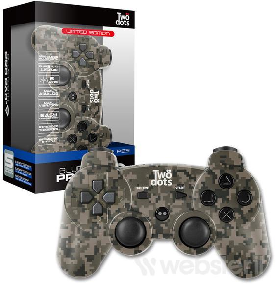 pad_mimetico_twodots_ps3_7.jpg Pro Power Pad 3 Bluetooth Controller - Camouflage (PS3) - immagine 1