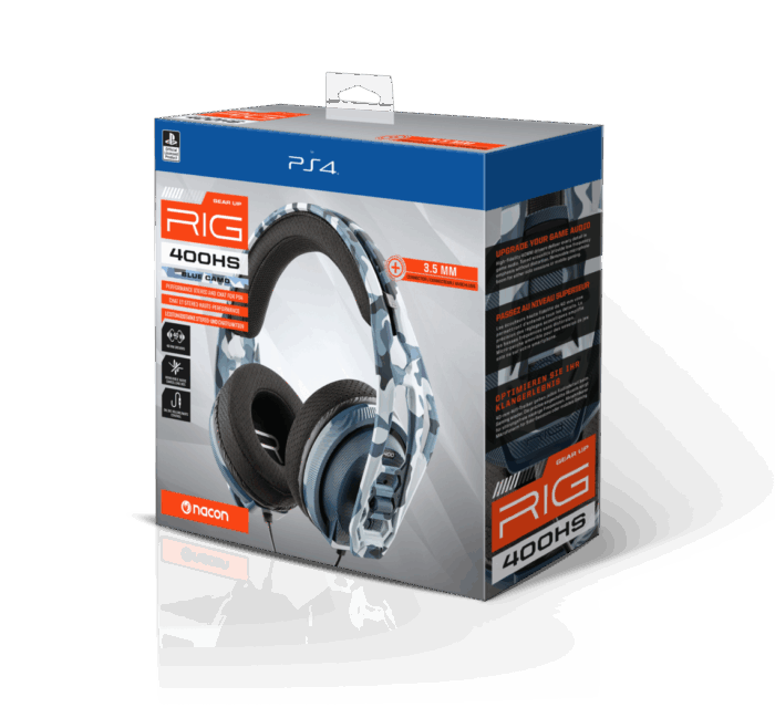 Cuffie RIG 400 HS Nacon - Gaming Headset - Blue Camo (PS4 - PS5) - immagine 4