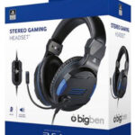Cuffie Stereo Gaming Headset Titanio - BigBen Ufficali Sony (PS4/PC/MAC)