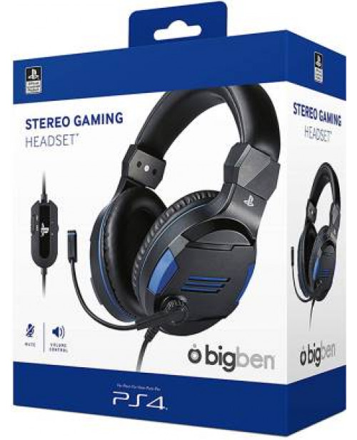 ps4acbgb0001_2_9.jpg Cuffie Stereo Gaming Headset Titanio - BigBen Ufficali Sony (PS4/PC/MAC) - immagine 1