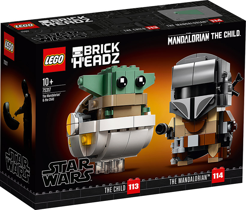 resize_img_26_7.jpg LEGO Star Wars - Brick Headz Mandalorian & Bambino Yoda - 75317 - immagine 1