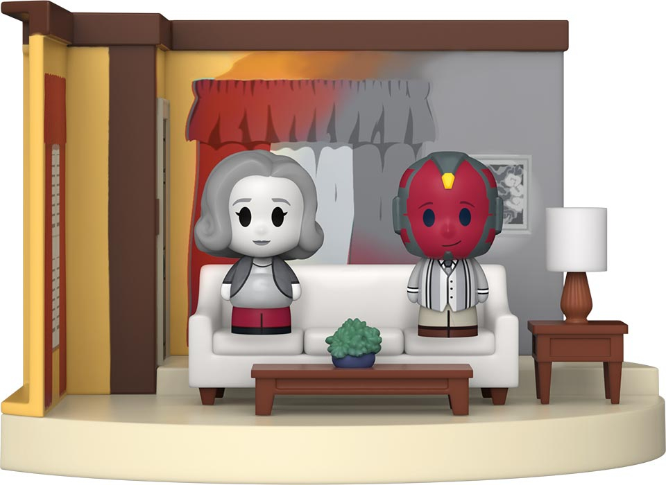 resize_img_2__1_3.jpg Funko Pop! Mini Moments - WandaVision Room '60 S - Wanda & Vision - Special Edition - Vinyl Figure - immagine 1
