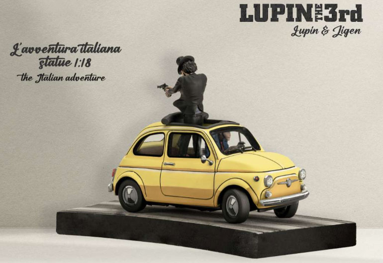 resize_img_2__3_36.jpg INFINITE Lupin III Lupin & Jigen su Fiat 500 Scala 1:18 - Action Figure - immagine 1
