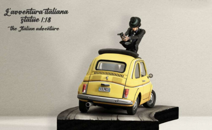 INFINITE Lupin III Lupin & Jigen su Fiat 500 Scala 1:18 - Action Figure - immagine 3