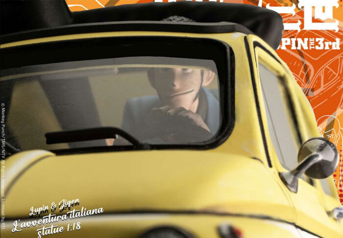INFINITE Lupin III Lupin & Jigen su Fiat 500 Scala 1:18 - Action Figure - immagine 5
