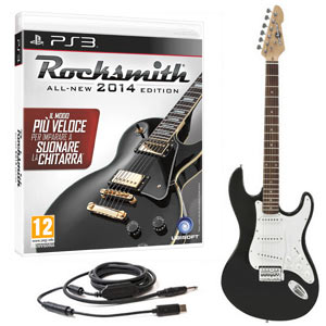 rocksmith2_chitarra_bundle_ps3_7.jpg Rocksmith 2 - 2014 Edition Bundle con Chitarra e Cable (PS3) - immagine 1