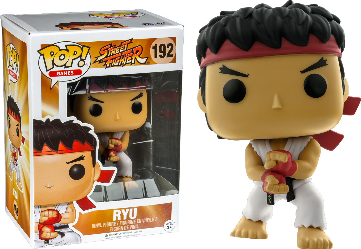 ryu-192_7.png Funko Pop! Games Street Fighter - Ryu - 192 Vinyl Figure - immagine 1