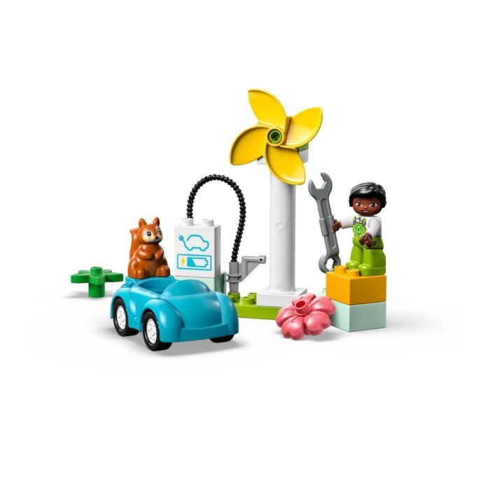 LEGO Duplo - Turbina Eolica e Auto Elettrica - 10985 - immagine 4