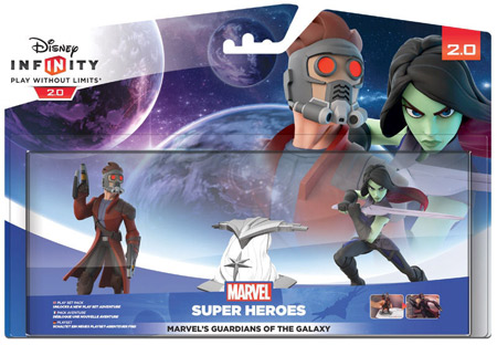 set_disney_inf_guardians_7.jpg Disney Infinity 2.0 - Set 2 Personaggi Marvel Super Heroes Guardians - Star Lord + Gamora + Mondo - immagine 1
