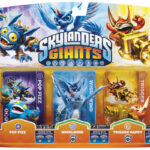Set di 3 Personaggi Skylanders Giants - Pop Fizz + Trigger Happy + Whirlwind