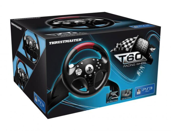 Thrustmaster - Volante T60 Racing Wheel - Licenziato Sony Gran Turismo 6 (PS3) - immagine 2