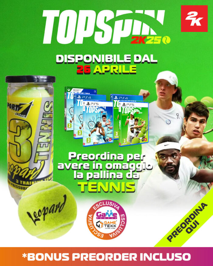 TopSpin 2K25 + Gadget + Bonus OMAGGIO! (Xbox One) (Xbox Series X) - immagine 9