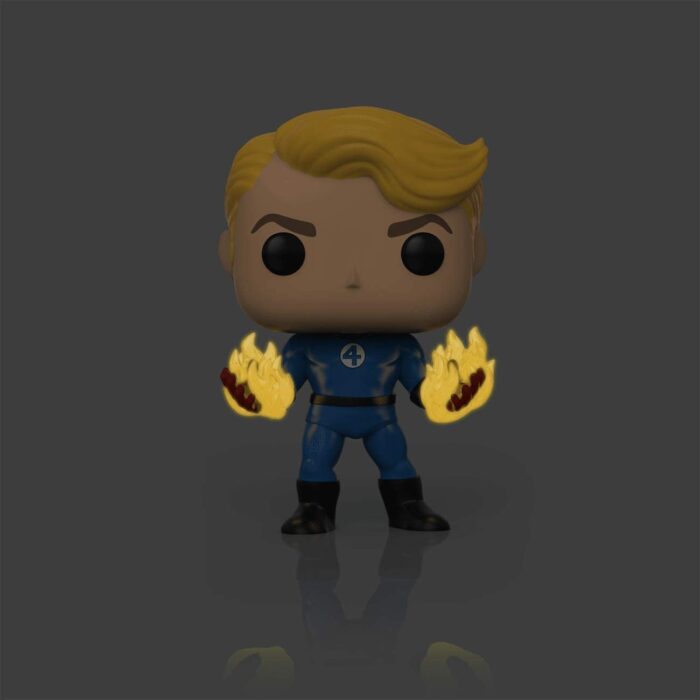 Funko Pop! - Fantastic Four - 568 HUMAN TORCH - GLOWS IN THE DARK - Speciality Series - Bobble Head - immagine 2